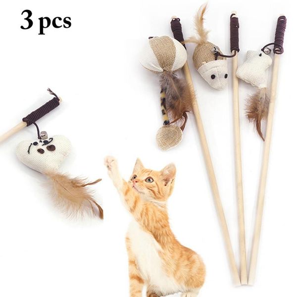 cat toys 3pcs wood wand mouse pumpkin chicken faux feather play toy pet interactive teasing stick
cat toys 3pcs wood wand mouse pumpkin chicken faux feather play toy pet interactive teasing stick