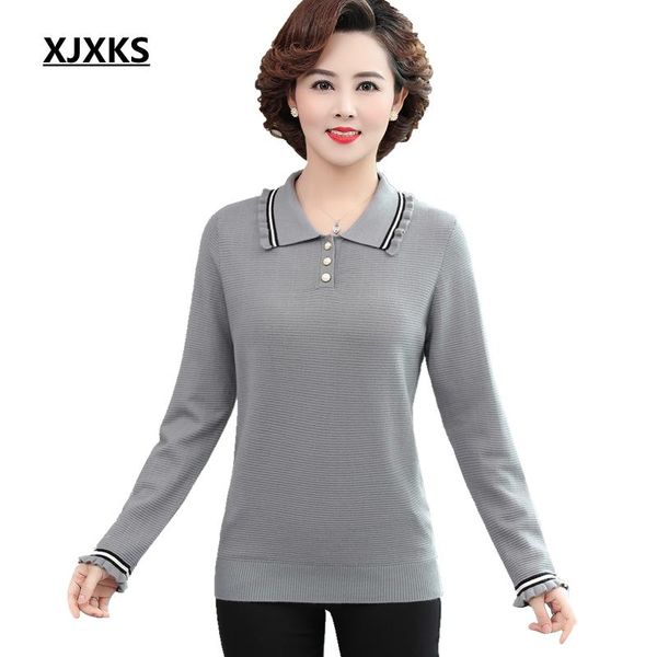 women's sweaters xjxks plus size women autumn pullovers 2021 fashion turn-down collar wool sweater knitted jumper, White;black
women's sweaters xjxks plus size women autumn pullovers 2021 fashion turn-down collar wool sweater knitted jumper, White;black