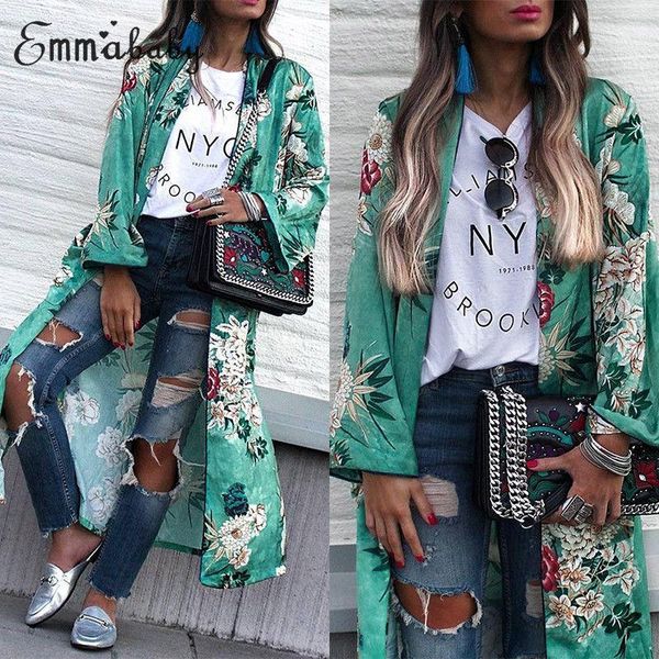 women's blouses & shirts fashion casual women ladies vintage floral loose shawl long kimono cardigan boho blouse green, White
women's blouses & shirts fashion casual women ladies vintage floral loose shawl long kimono cardigan boho blouse green, White