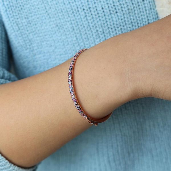 2020 summer new design mix colored stone cz band cuff bangles lucky girl women fashion micro pave bangle bracelet new1, Black
2020 summer new design mix colored stone cz band cuff bangles lucky girl women fashion micro pave bangle bracelet new1, Black