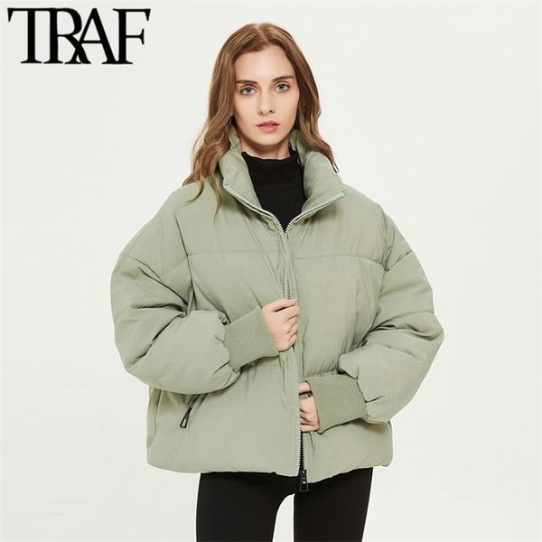 women fashion parkas thick warm loose padded jacket coat vintage long sleeve pockets female outerwear chic 210507, Black
women fashion parkas thick warm loose padded jacket coat vintage long sleeve pockets female outerwear chic 210507, Black