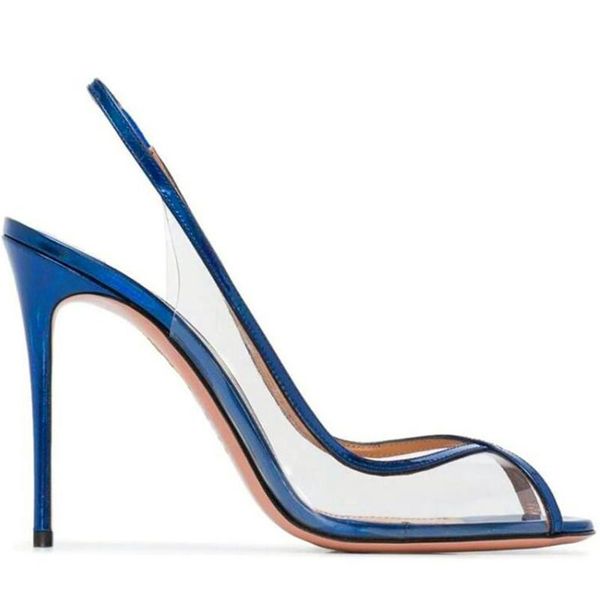 sandals pointed toe female high heels transparent blue fairy style stilettos summer ladies party shoes, Black
sandals pointed toe female high heels transparent blue fairy style stilettos summer ladies party shoes, Black