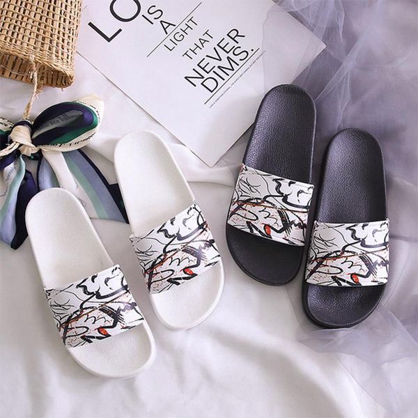 summer women's slippers graffiti print couple indoor ladies bathroom woman casual flat sandals plus size 2021, Black
summer women's slippers graffiti print couple indoor ladies bathroom woman casual flat sandals plus size 2021, Black