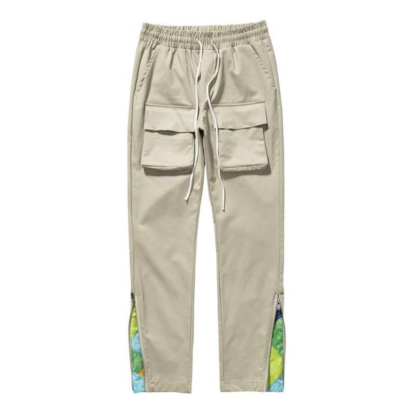 men's pants cashew multi pocket straight overalls street trend leg zipper loose casual, Black
men's pants cashew multi pocket straight overalls street trend leg zipper loose casual, Black