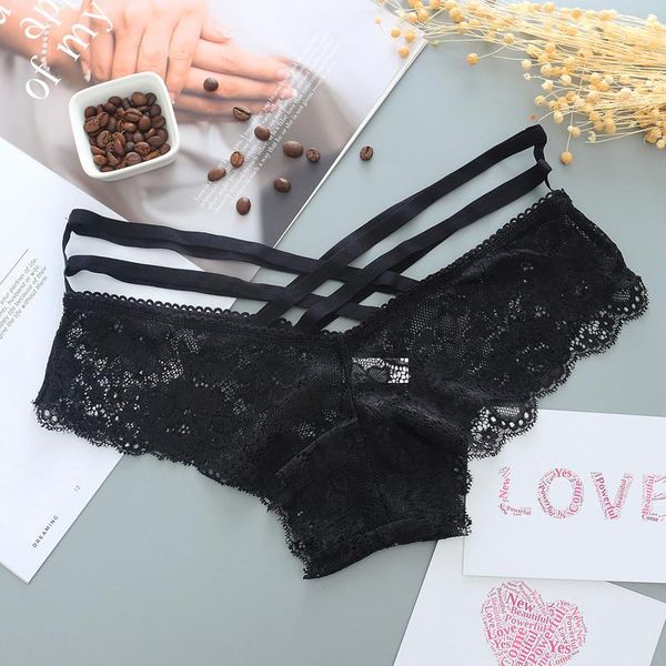 women's panties women lace low-rise solid briefs female underwear cross strap temptation lingerie ladies g string thong, Black;pink
women's panties women lace low-rise solid briefs female underwear cross strap temptation lingerie ladies g string thong, Black;pink