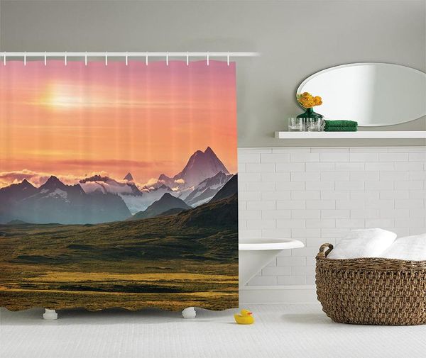 shower curtains nature curtain polynesian decor sunset and snowy mountains in a field tones bathroom home
shower curtains nature curtain polynesian decor sunset and snowy mountains in a field tones bathroom home
