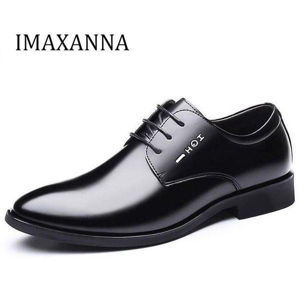 dress shoes imaxanna spring autumn genuine leather men fashion man shoe formal business wedding lace up, Black
dress shoes imaxanna spring autumn genuine leather men fashion man shoe formal business wedding lace up, Black