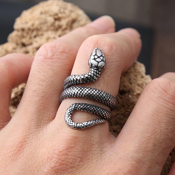 cluster rings rockiss store retro stainless steel snake ring for men women cool punk gothic fashion wholesale, Golden;silver
cluster rings rockiss store retro stainless steel snake ring for men women cool punk gothic fashion wholesale, Golden;silver