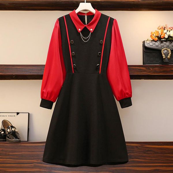 casual dresses 5xl plus size women elegant vintage shirt dress autumn winter 2021 long sleeve button patchwork turn down collar, Black;gray
casual dresses 5xl plus size women elegant vintage shirt dress autumn winter 2021 long sleeve button patchwork turn down collar, Black;gray