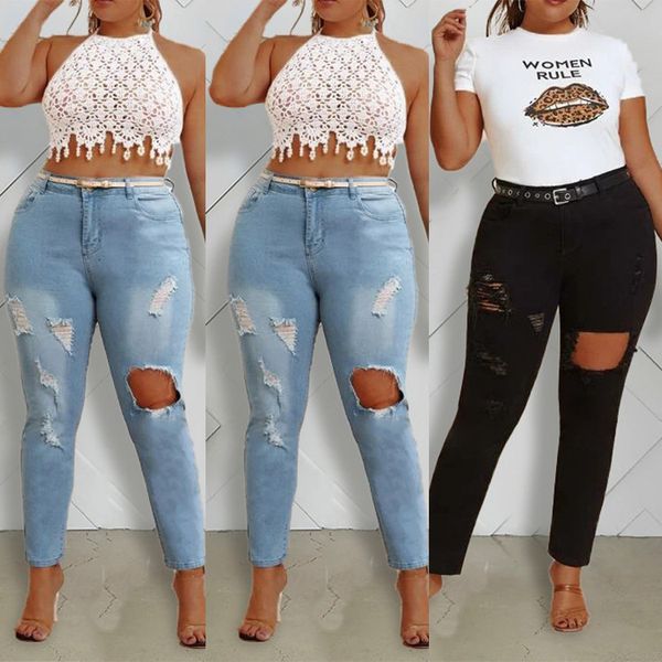 jean women casual washed distressed ripped jeans ladies street hole stretch slim denim solid color pencil pants, Blue
jean women casual washed distressed ripped jeans ladies street hole stretch slim denim solid color pencil pants, Blue