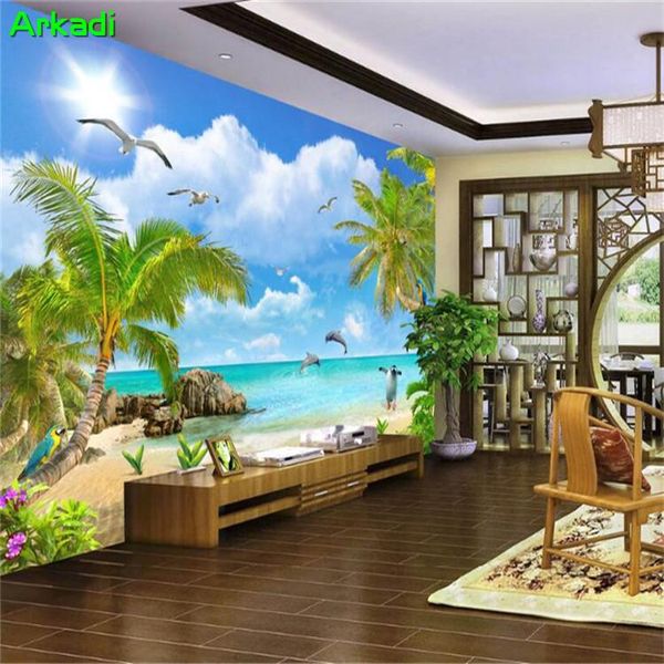 wallpapers mediterranean scenery seascape wallpaper summer coconut palm beach blue sky white clouds sun 3d custom mural
wallpapers mediterranean scenery seascape wallpaper summer coconut palm beach blue sky white clouds sun 3d custom mural