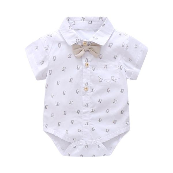 jumpsuits white born baby rompers for infant boys printed cotton short sleeve bow tie jumpsuit 3 6 9 12 18 24 months kids outwear, Blue 
jumpsuits white born baby rompers for infant boys printed cotton short sleeve bow tie jumpsuit 3 6 9 12 18 24 months kids outwear, Blue