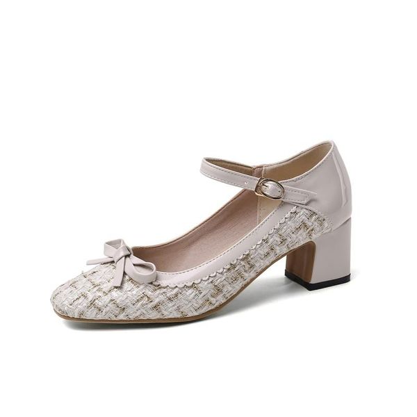 dress shoes big size square head bow sweet single ladies high heels women woman pumps, Black
dress shoes big size square head bow sweet single ladies high heels women woman pumps, Black