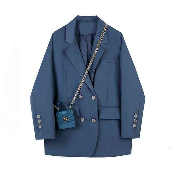 women's suits & blazers jacket autumn double breasted suit loose bule oversize coats solid color formal work wear coat 18ka, White;black
women's suits & blazers jacket autumn double breasted suit loose bule oversize coats solid color formal work wear coat 18ka, White;black