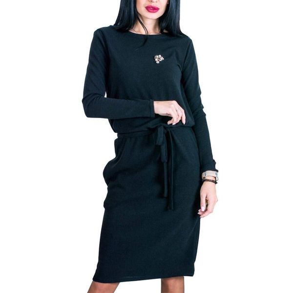 casual dresses autumn winter warm women midi dress slim spring 2021 long sleeve loose knee length female mujer lx364, Black;gray
casual dresses autumn winter warm women midi dress slim spring 2021 long sleeve loose knee length female mujer lx364, Black;gray
