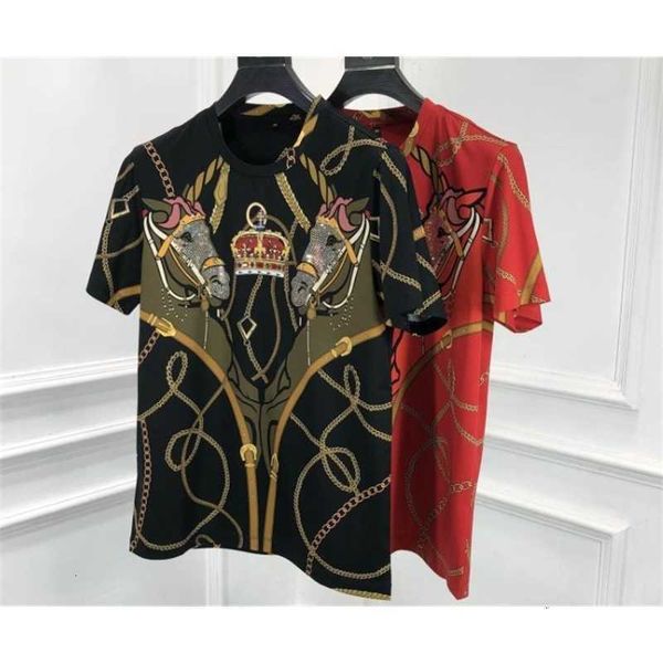 men's t-shirts shirs spring 20ss arrival horse diamond embroidery chain prin famous ee brand shir designer for men clo tbqo, White;black
men's t-shirts shirs spring 20ss arrival horse diamond embroidery chain prin famous ee brand shir designer for men clo tbqo, White;black