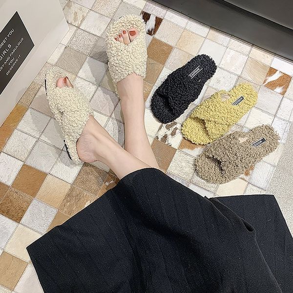 fluffy winter warm faux fur slipper women cross plush open toe soft solid fur slippers flat shoes home female shoes fur slides a, Black
fluffy winter warm faux fur slipper women cross plush open toe soft solid fur slippers flat shoes home female shoes fur slides a, Black