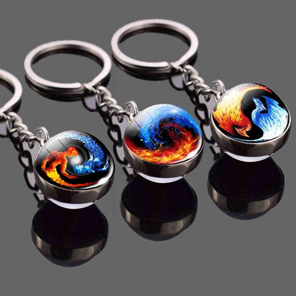 2022 trendy glass cabochon keychian ice and fire p yin yang keychains keyrings bohemia ball pendant accessories, Slivery;golden
2022 trendy glass cabochon keychian ice and fire p yin yang keychains keyrings bohemia ball pendant accessories, Slivery;golden