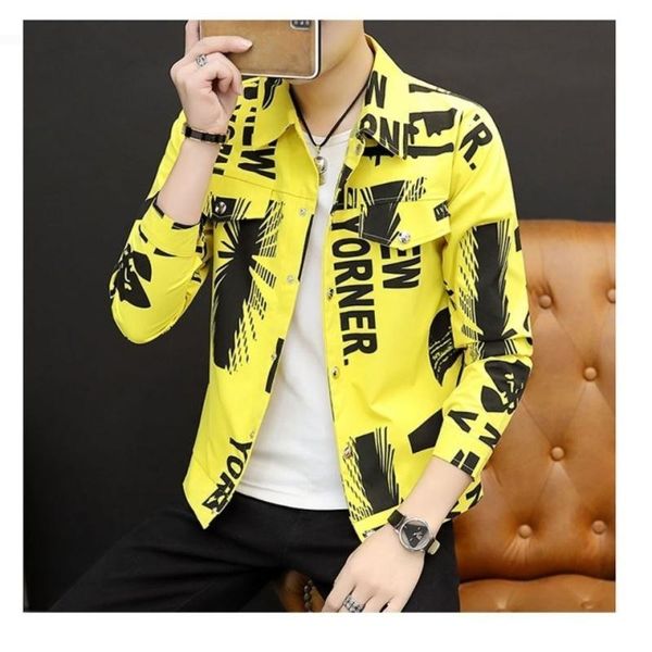 men's personalized printed long-sleeved shirt spring and autumn leisure trendy korean style hair stylist ins jacket hoodies & sweatshir, Black
men's personalized printed long-sleeved shirt spring and autumn leisure trendy korean style hair stylist ins jacket hoodies & sweatshir, Black