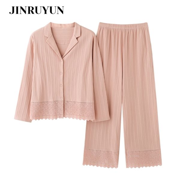 pajamas set pure cotton korean temperament sweet pink cardigan sleepwear long-sleeved trousers nightgown 210809, Black;red
pajamas set pure cotton korean temperament sweet pink cardigan sleepwear long-sleeved trousers nightgown 210809, Black;red