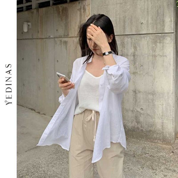 yedinas women shirts white loose oversized blouses female korean style blusas thin casual long sleeve fashion blusa 210527
yedinas women shirts white loose oversized blouses female korean style blusas thin casual long sleeve fashion blusa 210527