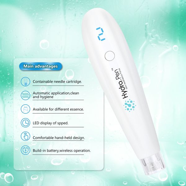 wireless hydra pen h2 professional microneedling pen hydrapen hydra roller pen automatic serum applicator with 10pcs cartridges
wireless hydra pen h2 professional microneedling pen hydrapen hydra roller pen automatic serum applicator with 10pcs cartridges