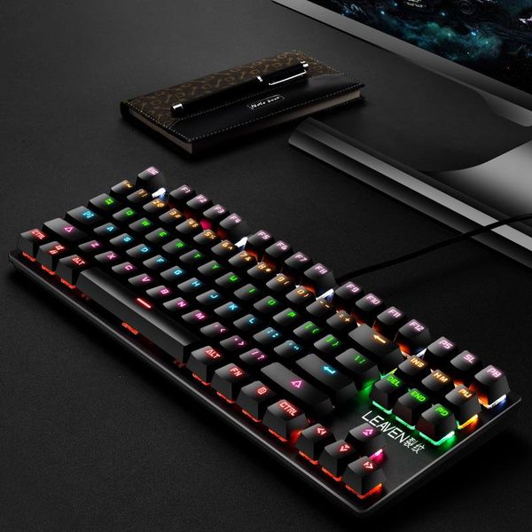 mechanical keyboard 87 keys blue switch rgb led backlit wired light up keyboards work with gaming office use for desklaptop
mechanical keyboard 87 keys blue switch rgb led backlit wired light up keyboards work with gaming office use for desklaptop