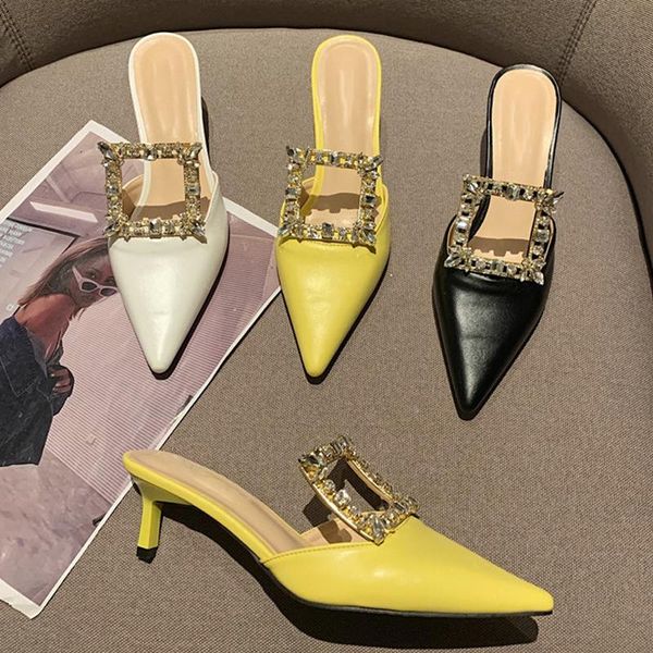 women slippers luxury rhinestone slip on mules woman thin heel slides shoes fashion ladies female flip flops, Black
women slippers luxury rhinestone slip on mules woman thin heel slides shoes fashion ladies female flip flops, Black