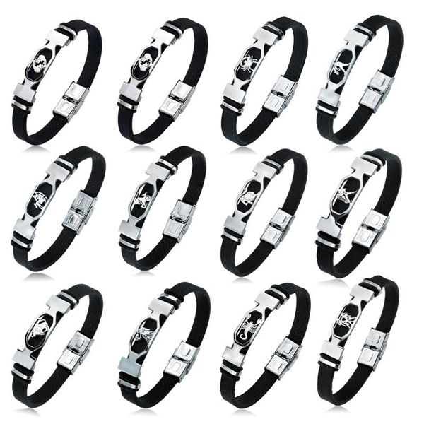 bangle europe and america 12 constellation men's bracelet stainless steel black leather fashion wrist jewelry boy gift
bangle europe and america 12 constellation men's bracelet stainless steel black leather fashion wrist jewelry boy gift