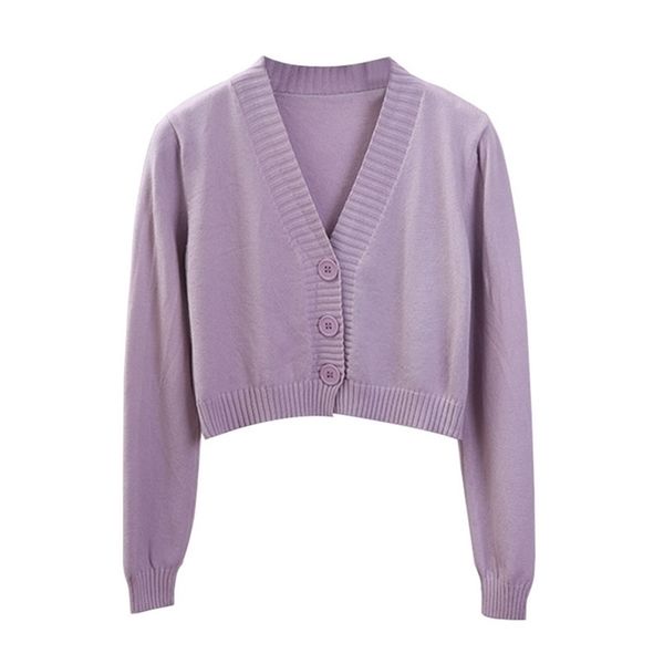women's cropped cardigan sweaters female black white short v neck single breasted woman knitted gd153 210914, White;black
women's cropped cardigan sweaters female black white short v neck single breasted woman knitted gd153 210914, White;black