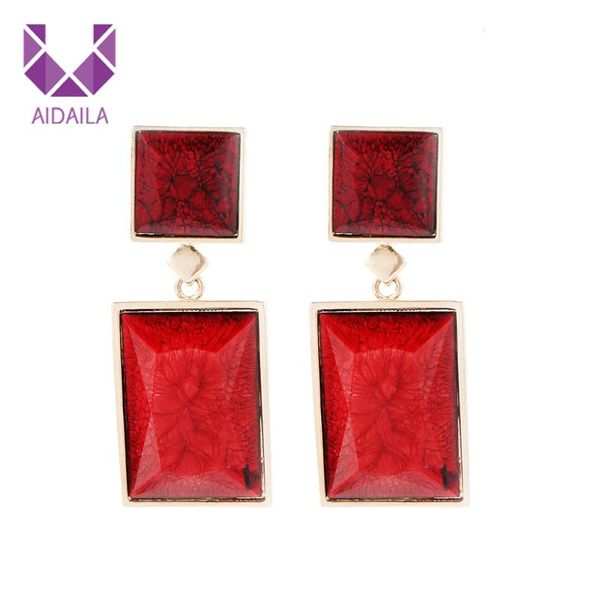 dangle & chandelier women double square drop earrings with resin vintage retro style pendant earring brincos korean version gold color, Silver
dangle & chandelier women double square drop earrings with resin vintage retro style pendant earring brincos korean version gold color, Silver
