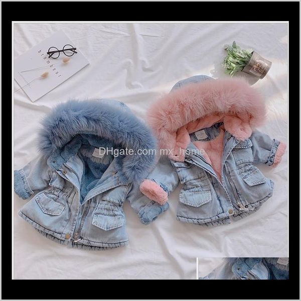 clothing baby maternity drop delivery 2021 arrivals girls winter thicken coats children denim hooded coat kids fur collar cotton jacket baby, Blue;gray
clothing baby maternity drop delivery 2021 arrivals girls winter thicken coats children denim hooded coat kids fur collar cotton jacket baby, Blue;gray