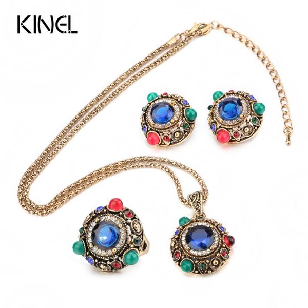 earrings & necklace kinel 3pcs dubai gold woman fashion jewelry set blue stone pendant and rings vintage wedding, Silver
earrings & necklace kinel 3pcs dubai gold woman fashion jewelry set blue stone pendant and rings vintage wedding, Silver