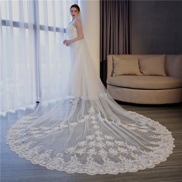 bridal veils bride tail veil high-end lace decal studio po white ivory wedding accessories beautiful long, Black
bridal veils bride tail veil high-end lace decal studio po white ivory wedding accessories beautiful long, Black