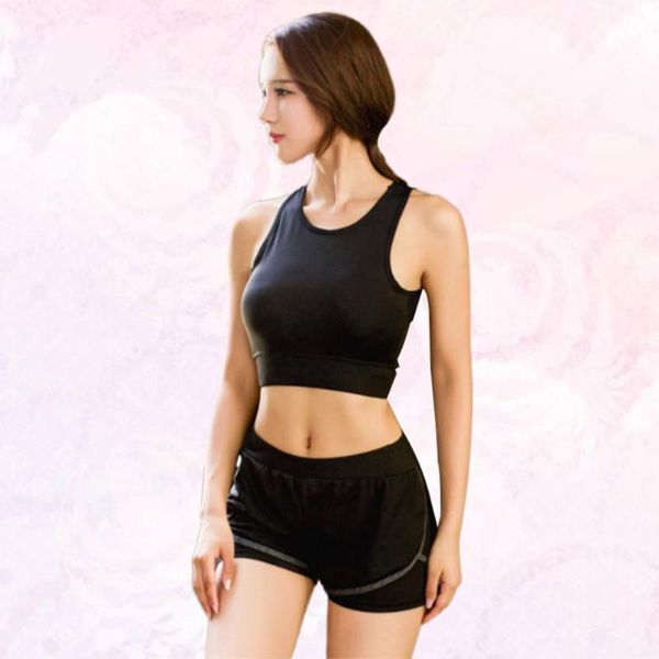 women sports activewear support stretchy breathable fitness underwear for yoga gym workout - size (black) clothing, White;black
women sports activewear support stretchy breathable fitness underwear for yoga gym workout - size (black) clothing, White;black
