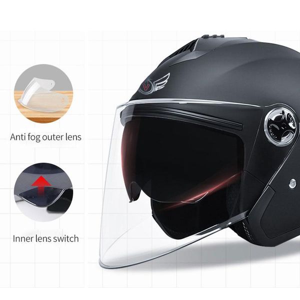 motorcycle helmets black helmet half face motorbike abs electric safety double lens moto casque crash casco
motorcycle helmets black helmet half face motorbike abs electric safety double lens moto casque crash casco