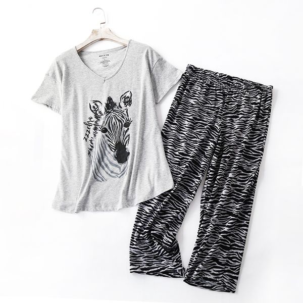 plus size summer casual pajamas sets women summer short sleeve cropped trousers cozy sleepwear women pyjamas 130kg, Black;red
plus size summer casual pajamas sets women summer short sleeve cropped trousers cozy sleepwear women pyjamas 130kg, Black;red