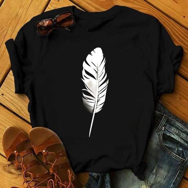 women's t-shirt zogankin fashion casual o-neck dames tee summer white feather black women harajuku graphi printed femme
women's t-shirt zogankin fashion casual o-neck dames tee summer white feather black women harajuku graphi printed femme