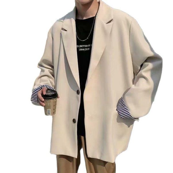 men's suits & blazers men leisure british-style trendy loose all-match simple korean suit- male single-breasted retro daily ins streetw, White;black
men's suits & blazers men leisure british-style trendy loose all-match simple korean suit- male single-breasted retro daily ins streetw, White;black