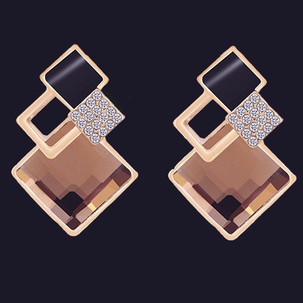 stud geometric crystal wedding earrings for women red coffee gray statement earring luxury metal hanging fashion jewelry, Golden;silver
stud geometric crystal wedding earrings for women red coffee gray statement earring luxury metal hanging fashion jewelry, Golden;silver