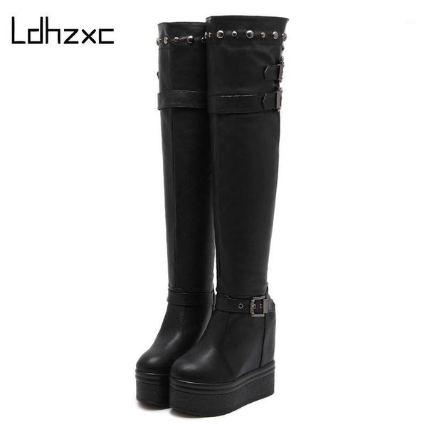 boots ldhzxcmetal buckle over the knee high heels platform wedges black tight for women fashion rivet winter1
boots ldhzxcmetal buckle over the knee high heels platform wedges black tight for women fashion rivet winter1
