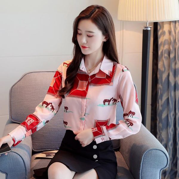 women's blouses & shirts 2021 spring office lady fashion cartoon pattern chiffon shirt women elegance temperament hin thin pink, White
women's blouses & shirts 2021 spring office lady fashion cartoon pattern chiffon shirt women elegance temperament hin thin pink, White