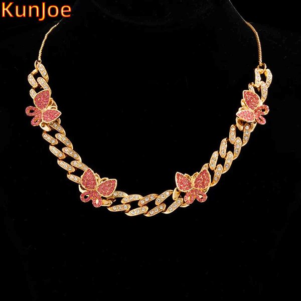 kunjoe fashion vintage punk rhinestones butterfly iced out cuban link chain necklace for women choker 2021 hip hop jewelry, Silver
kunjoe fashion vintage punk rhinestones butterfly iced out cuban link chain necklace for women choker 2021 hip hop jewelry, Silver