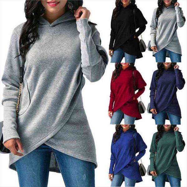 women hoodies autumn winter long sleeve pocket irregular pullover female casual warm hooded sweatshirt plus size, Black
women hoodies autumn winter long sleeve pocket irregular pullover female casual warm hooded sweatshirt plus size, Black