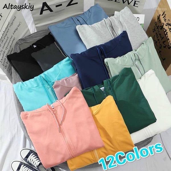 basic jackets women hooded solid simple oversize students harajuku daily candy color womens zip-up ulzzang coats outwear autumn women's, Black;brown
basic jackets women hooded solid simple oversize students harajuku daily candy color womens zip-up ulzzang coats outwear autumn women's, Black;brown