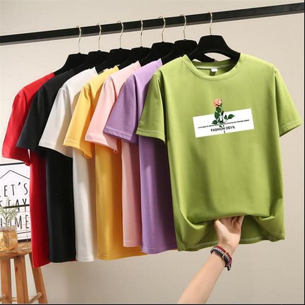 women t shirts summer sale flower print short sleeve o neck fashion clothes female green red tee, White
women t shirts summer sale flower print short sleeve o neck fashion clothes female green red tee, White
