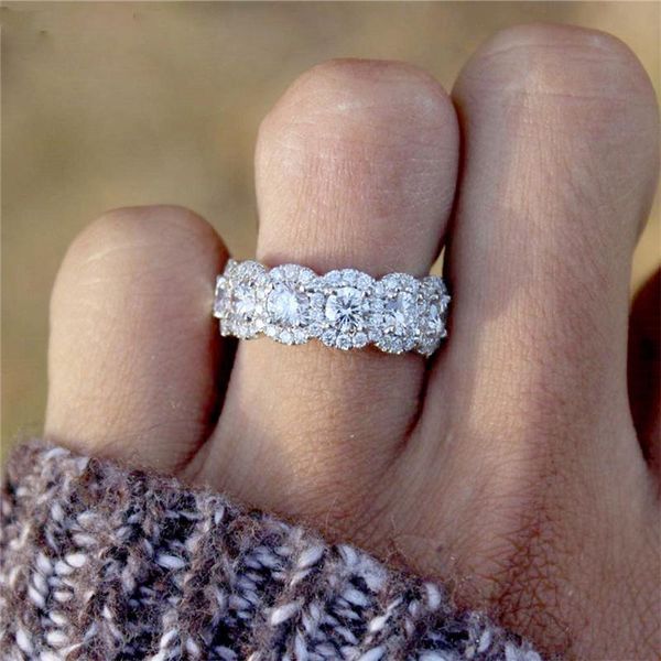 wedding rings fashion show elegant temperament jewelry womens girls white silver filled ring size 5 - 12, Slivery;golden
wedding rings fashion show elegant temperament jewelry womens girls white silver filled ring size 5 - 12, Slivery;golden