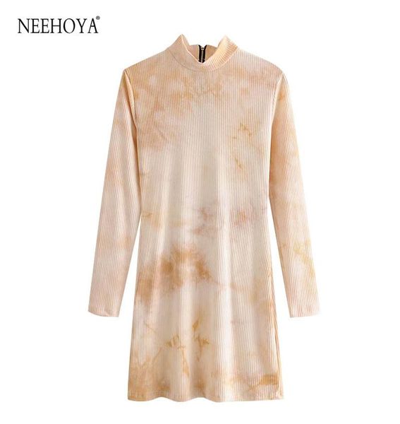 casual dresses neehoya women 2021 fashion tie-dye print stretchy slim knitted mini dress vintage high collar back zipper female mujer, Black;gray
casual dresses neehoya women 2021 fashion tie-dye print stretchy slim knitted mini dress vintage high collar back zipper female mujer, Black;gray