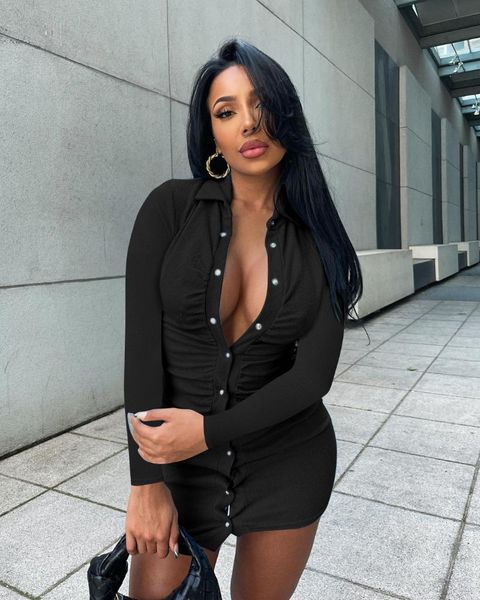casual dresses women's dress autumn 2021 thread single-breasted bag hip tight nightclub party club clothing ins, Black;gray
casual dresses women's dress autumn 2021 thread single-breasted bag hip tight nightclub party club clothing ins, Black;gray