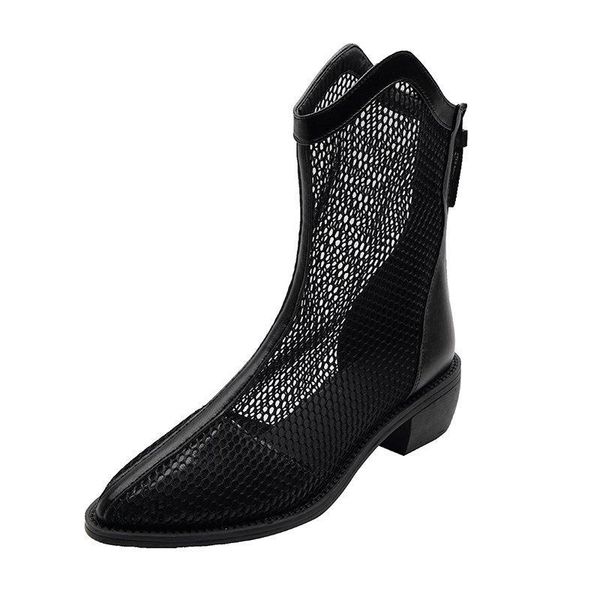 boots mesh women's summer thin breathable cool 2021 thick heel v mouth pointed hollow high, Black
boots mesh women's summer thin breathable cool 2021 thick heel v mouth pointed hollow high, Black